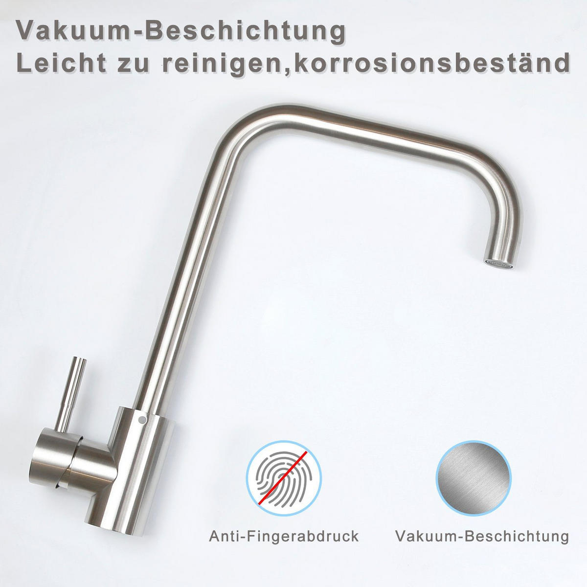 WASCHTISCHARMATUR Gislans 4.1/33.3/21.5 cm - Silberfarben, Metall (4.1/33.3/21.5cm) - ZMH