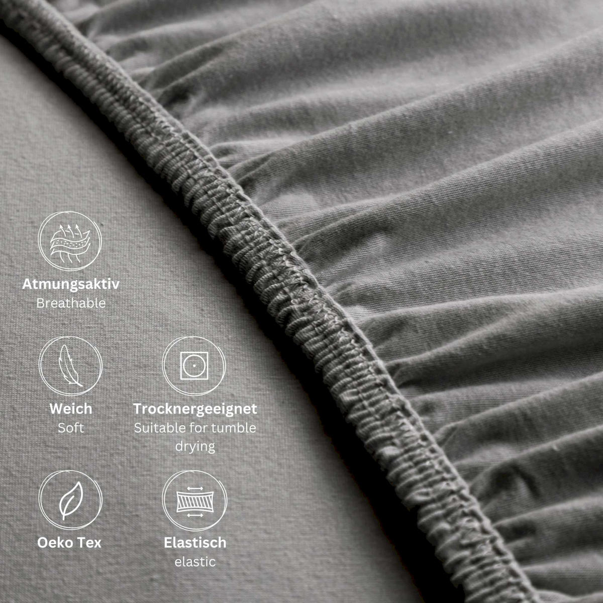 SPANNBETTLAKEN FLAT - Weiß, Textil (90/200cm) - Schöner Wohnen