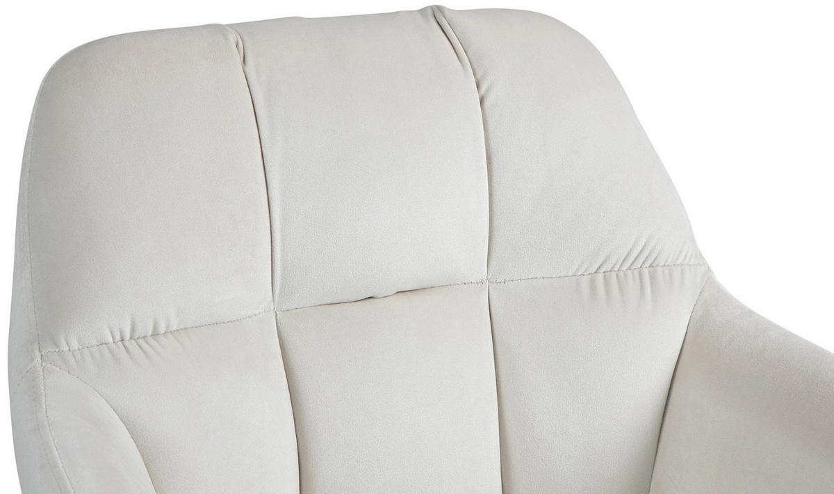 BARHOCKER Nardo Samt schwarz creme - Schwarz/Naturfarben, Textil/Metall (57/118/59cm) - TPFLiving