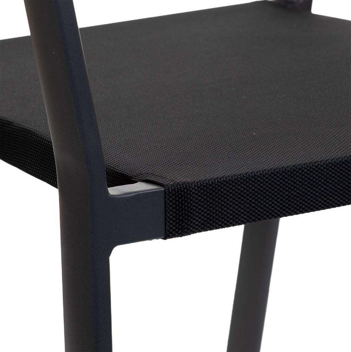 STUHL, schwarz, 57x62x78cm - Schwarz, Metall (57/78/62cm) - Wanderlust