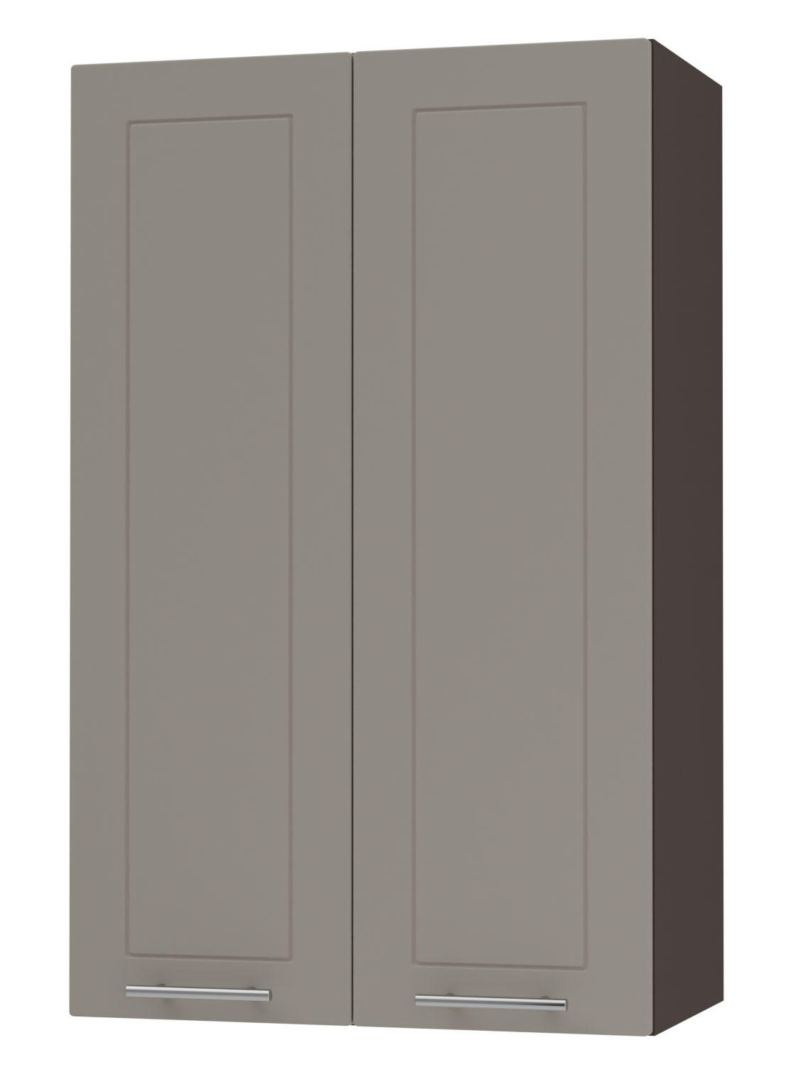 KÜCHENHÄNGESCHRANK Kvantum W4/60 Beige Matt / Lava Matt 60 / 32,5 / 96cm - Dunkelgrau/Beige, Holz/Holzwerkstoff (60/96/32.5cm) - Feldmann-Wohnen