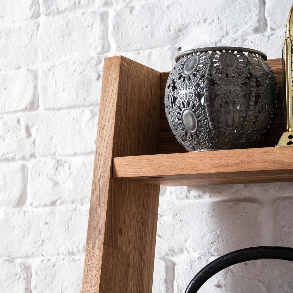 REGAL - Massivholz - Eichefarben, Holz (64/180/40cm) - home24