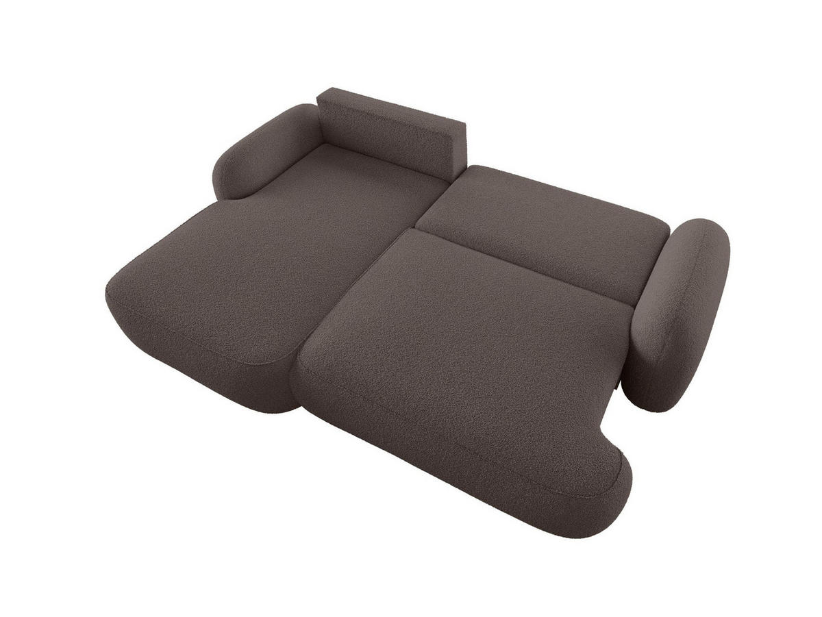 ECKSOFA MOLLY L Links QUELLE 29 mit Schlaffunktion - Braun, Textil (275/175cm) - Bedante