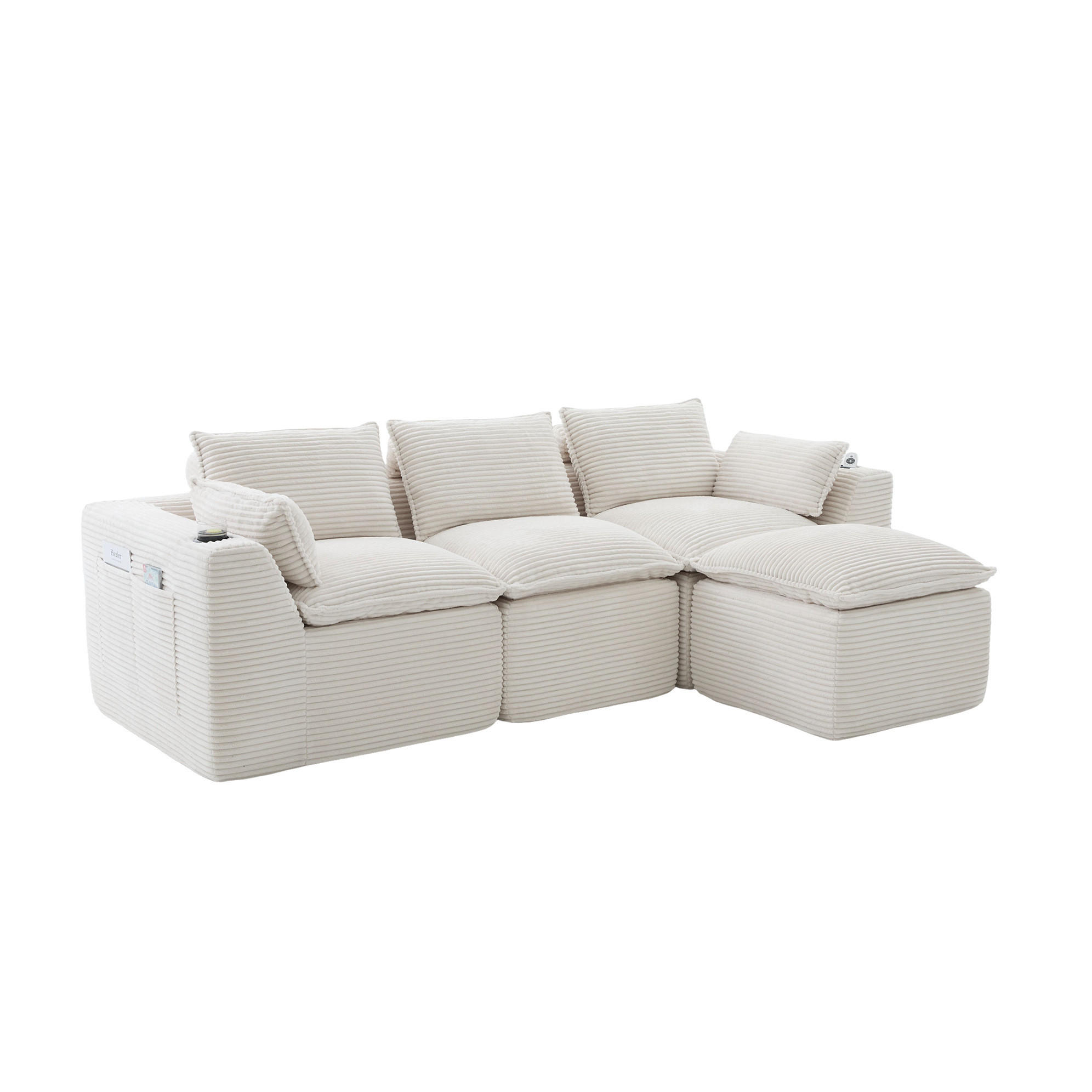 Meubliv Sofa Beige 256x161 cm