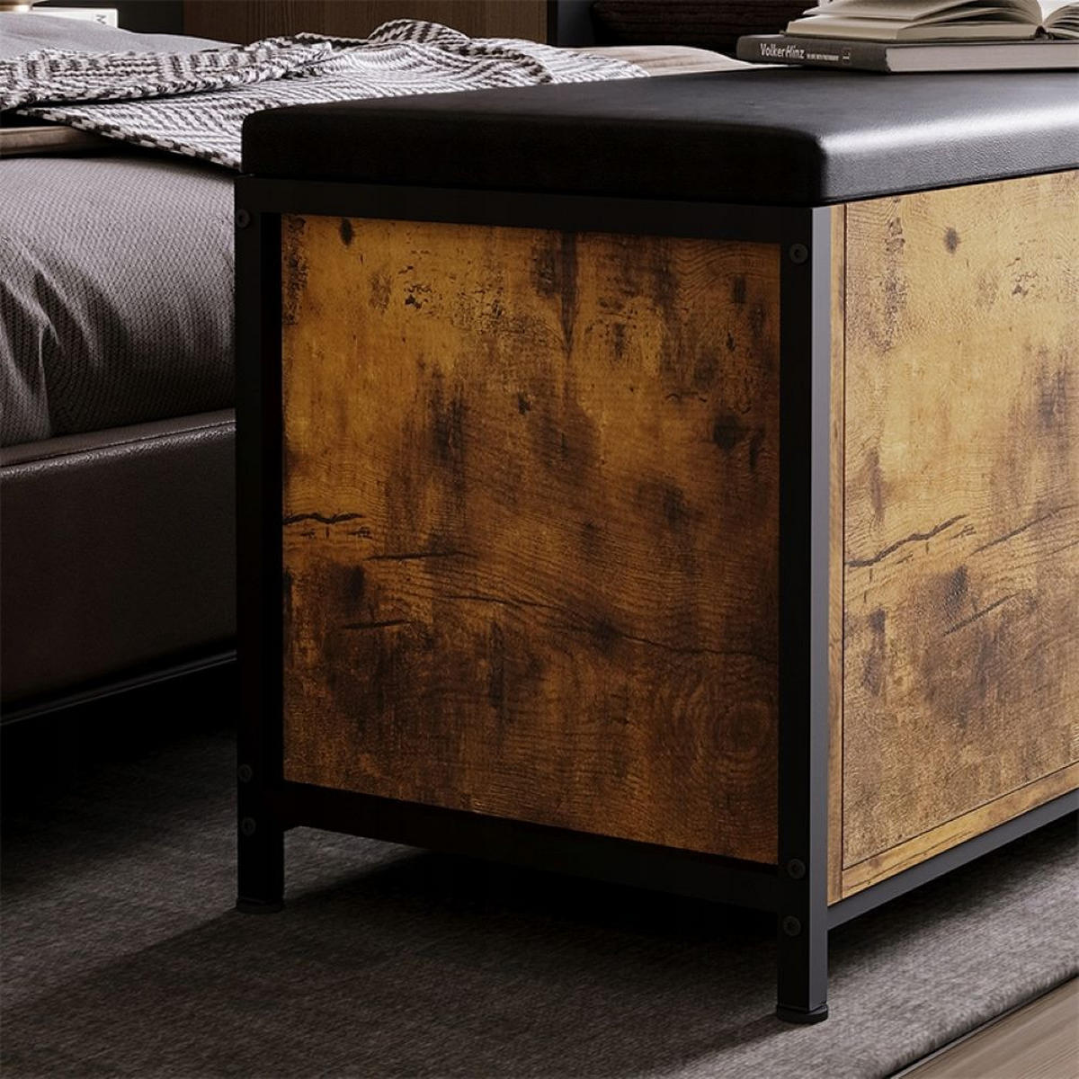 TRUHE, braun 80/40/50 cm - Braun, Holzwerkstoff (80/50/40cm)