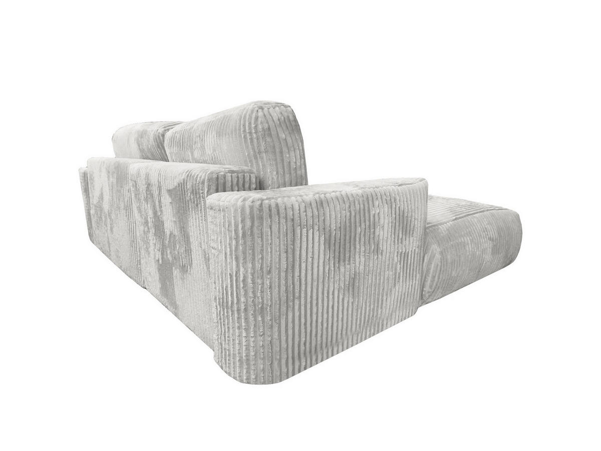 ECKSOFA Luna L links Creme aus Cord - Creme, Textil (271/195cm) - KS Home Concept