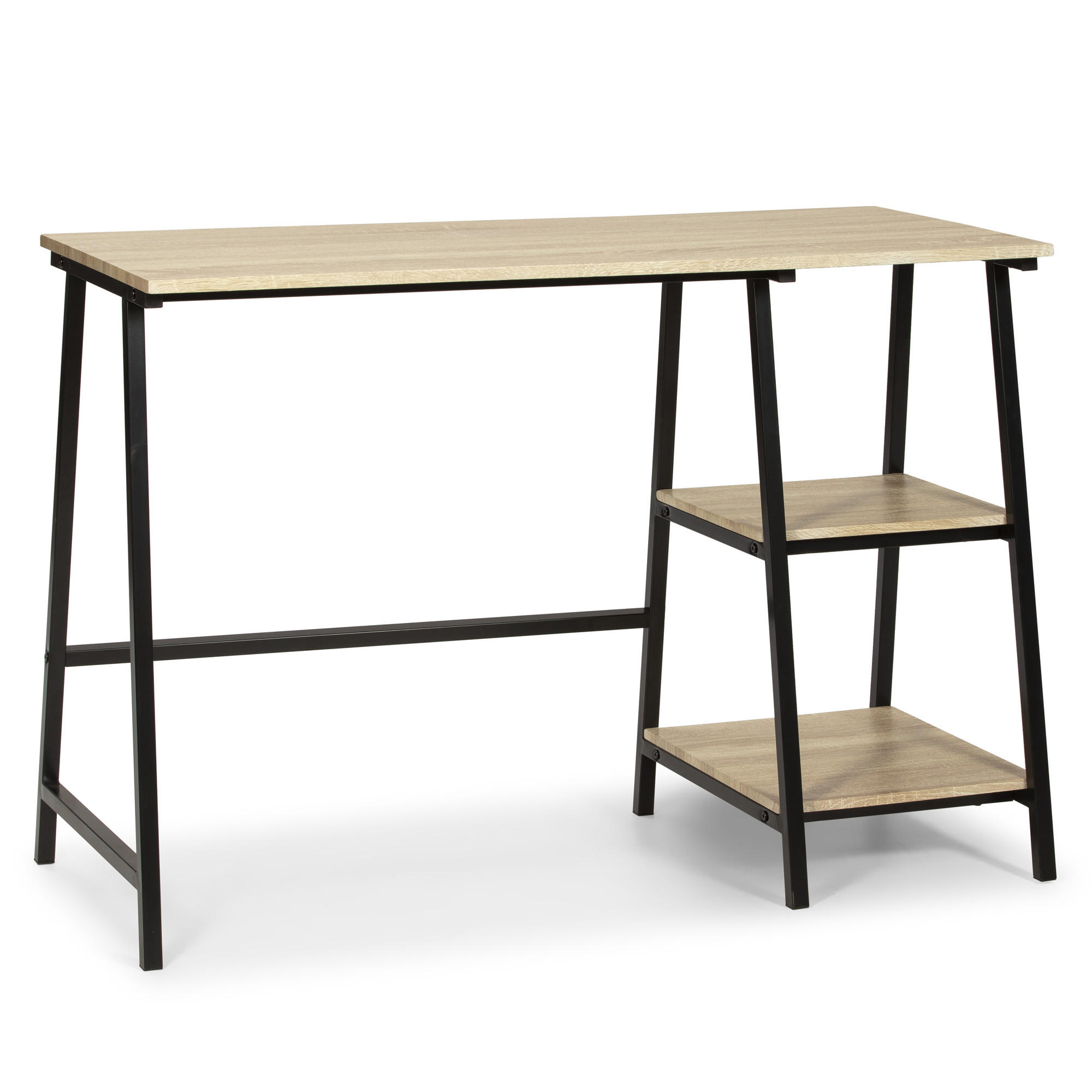 SCHREIBTISCH 105/47/75 Lisboa Schwarz - Schwarz, Holzwerkstoff (47/105/75cm) - VS Venta-stock