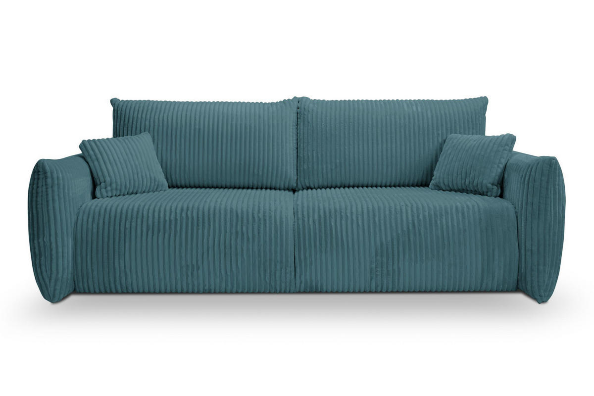 SOFA Hallora - Blau (Tilia 75) - Blau, Holzwerkstoff (240/88/108cm) - Möblo