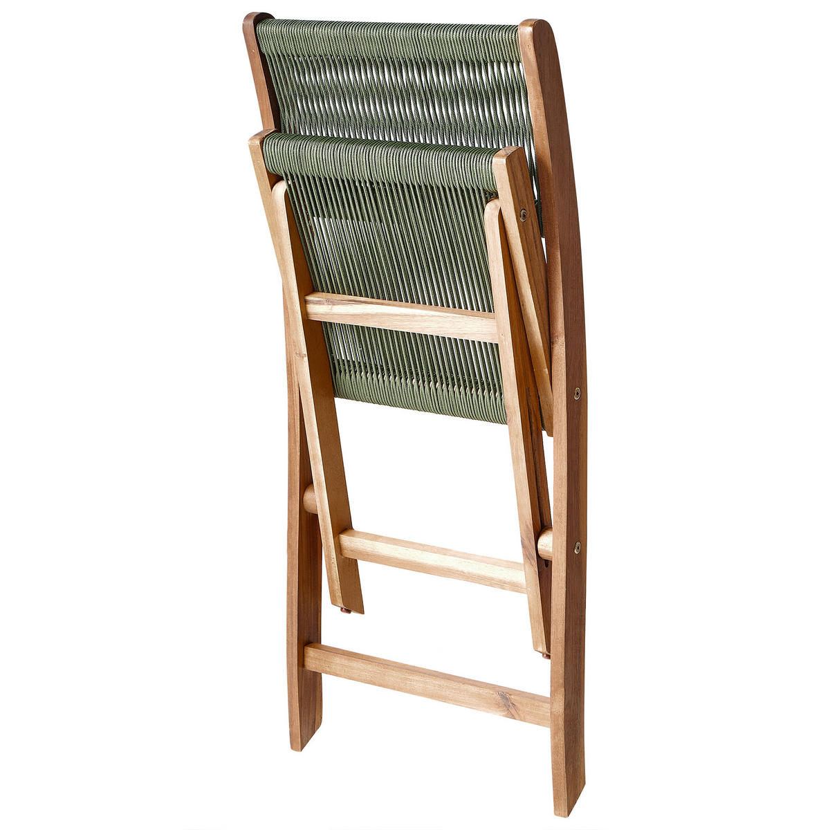 BISTRO-SET 2-Sitzer Grün Prossedi - Hellbraun/Grün, Holz - Beliani