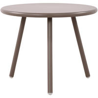 COUCHTISCH Cakot Kunststoff Taupe Beistelltisch Rund - Taupe, Kunststoff (50/50/40cm) - DELUKE