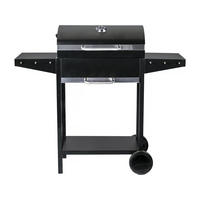 HOLZKOHLENGRILL bizon Schwarz - Schwarz, Metall (50/101/119cm) - Habitat Garten