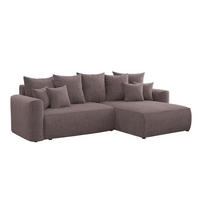 ECKSOFA BALI L - Schwarz/Braun, Holzwerkstoff (260/160cm) - Meblini