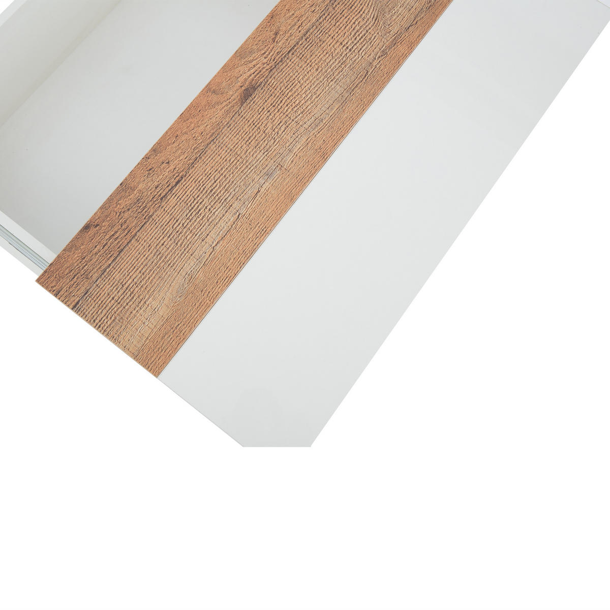 COUCHTISCH aus Spanplatte 70x70x39 cm in Weiß mit Ausziehplatte & Stauraum - Weiß, Holzwerkstoff (70/70/39cm) - Modfu