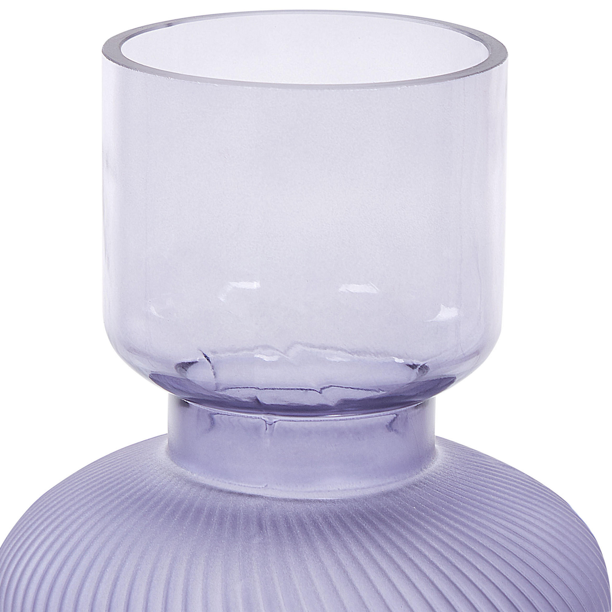 BLUMENVASE Glas violett Rodia - Violett, Glas (24cm) - Beliani