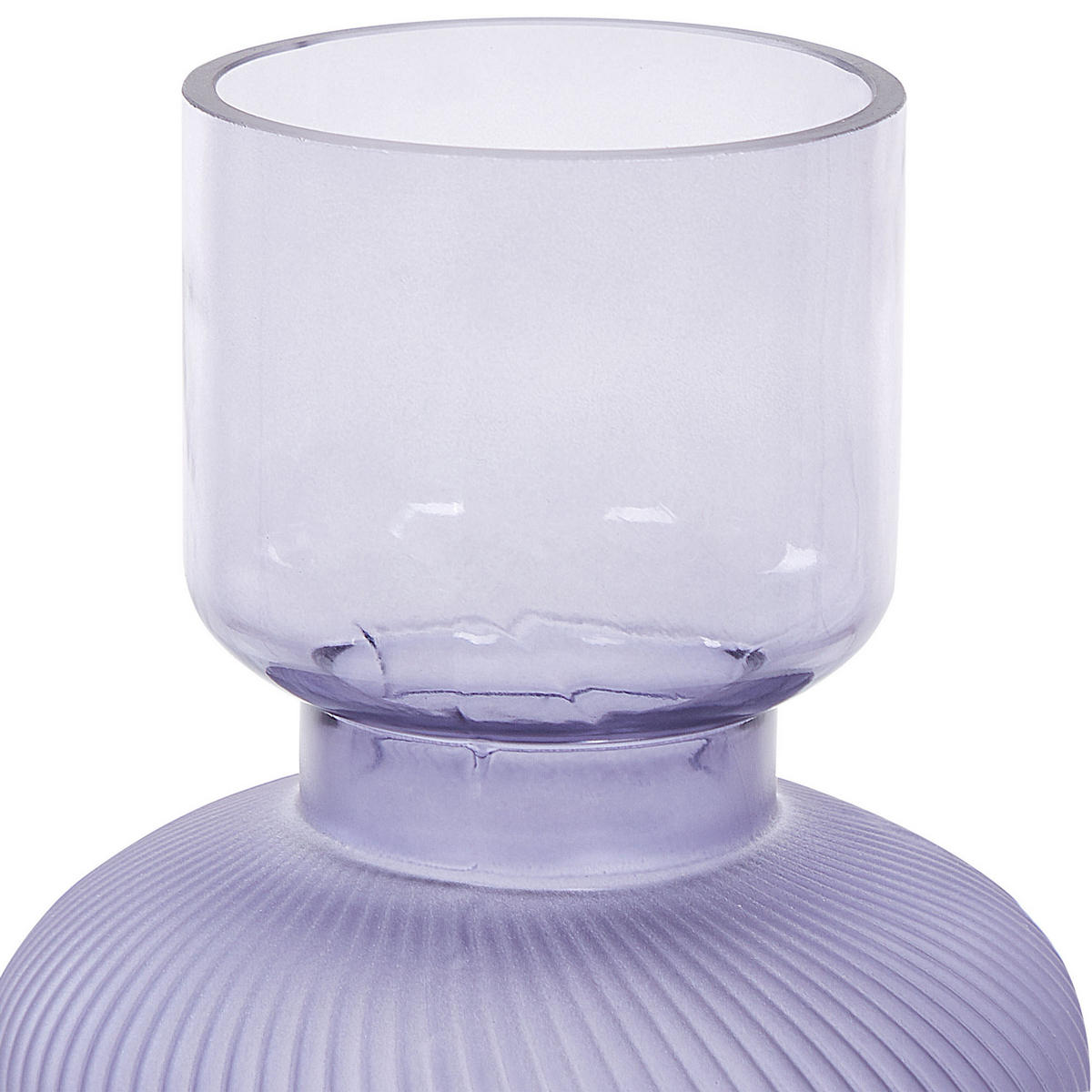BLUMENVASE Glas violett Rodia - Violett, Glas (24cm) - Beliani