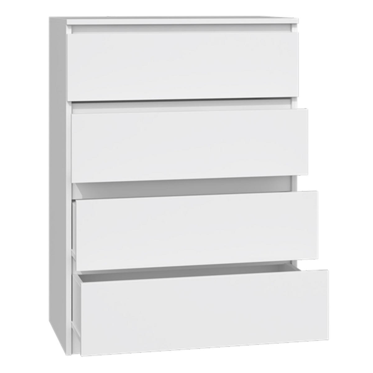 KOMMODE Malwa weiß, 97 x 70 x 40 cm - Weiß, Holzwerkstoff (70/97/40cm) - Selsey