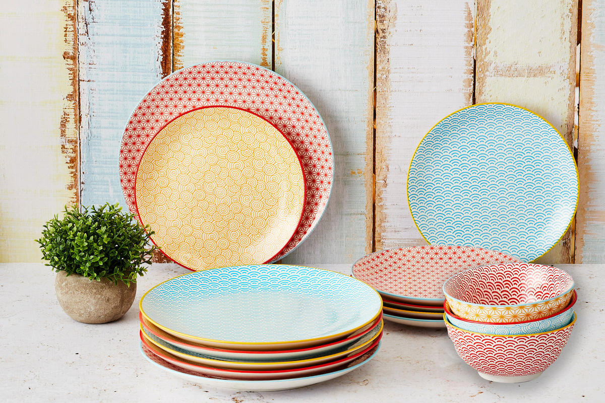 SERVICE Die Essentials - 18 Teile - Color - Blau, Keramik (1/1/1cm) - Björn