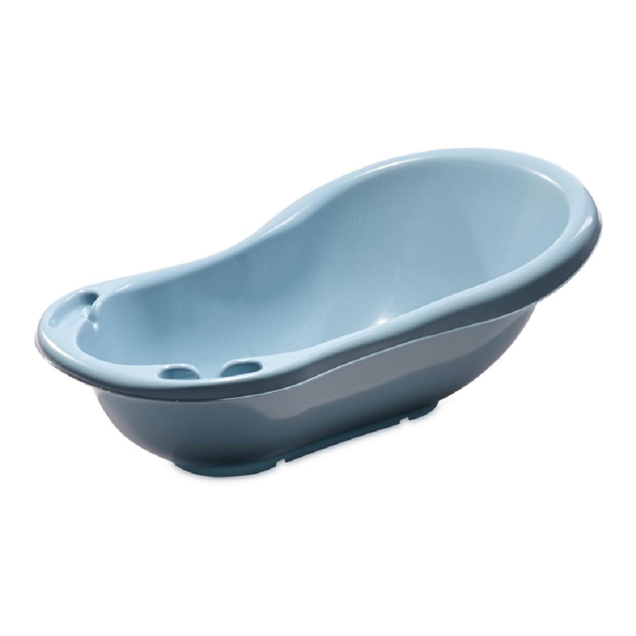 BABYBADEWANNE 1013012 dunkelblau 84 cm, integrierte Ablagefächer, ergonomisches Design, leichtgewichtig - Blau, Kunststoff (46/84cm) - Lorelli