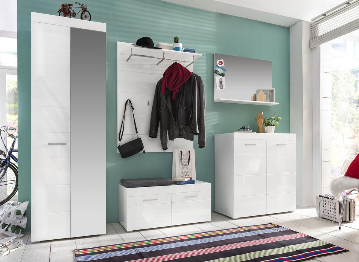 KLEIDERSCHRANK weiß - Weiß, Holzwerkstoff (62/195/38cm) - ebuy24