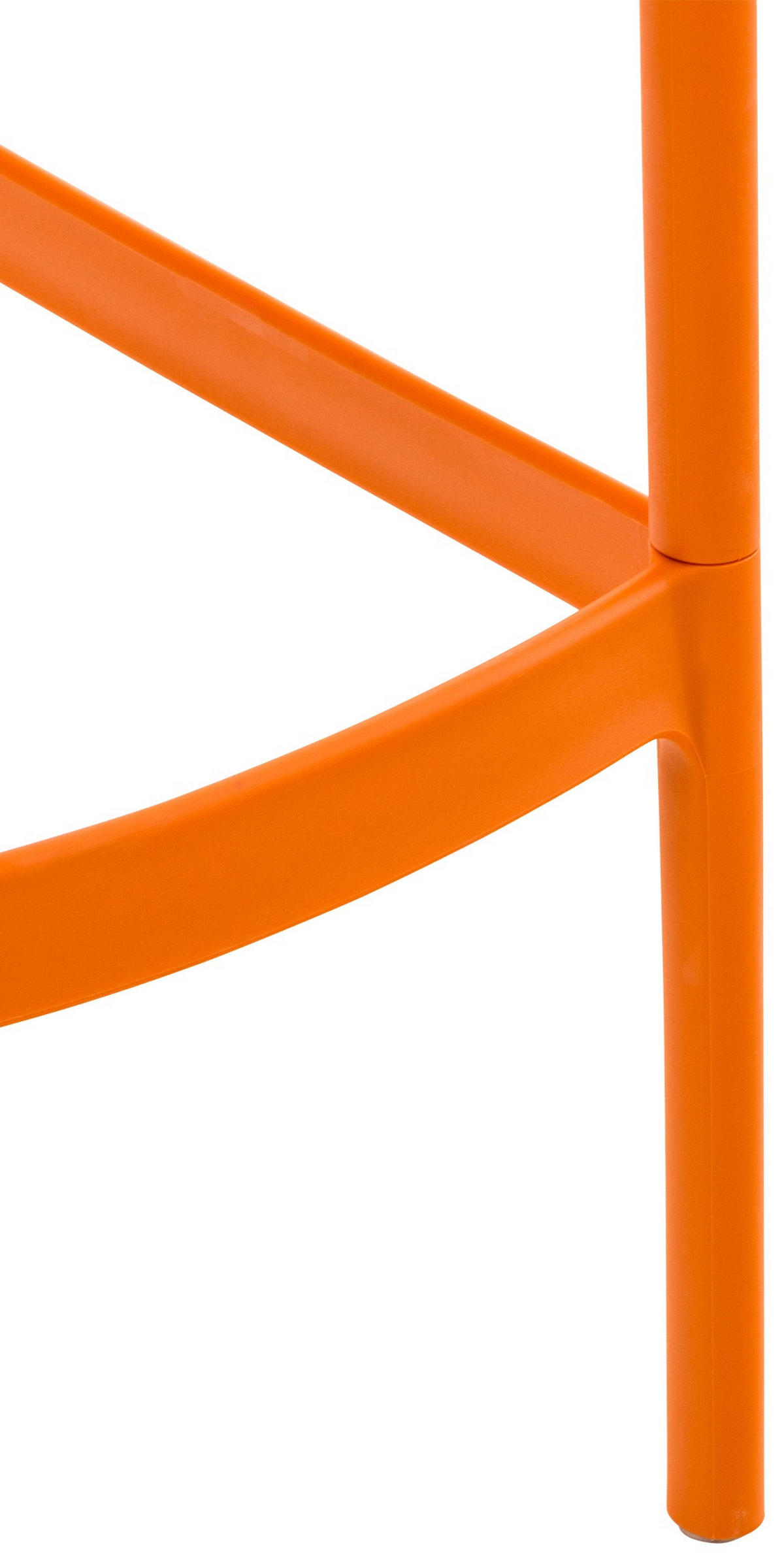 BARHOCKER Kunststoff orange - Rot/Orange, Kunststoff (45/105/53cm) - CLP