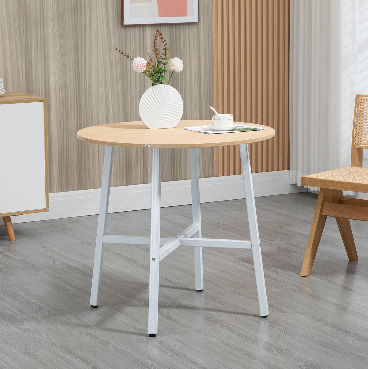 ESSTISCH Ø80/76 cm Natur aus Sperrholz - Braun, Holzwerkstoff (80/80/76cm) - OKMYHOME