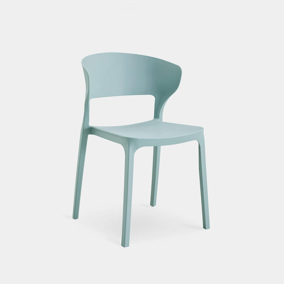 STUHL FÜR DRAUSSEN Serin Grün 48 cm x 76 cm - Grün, Kunststoff (48/76/52cm)