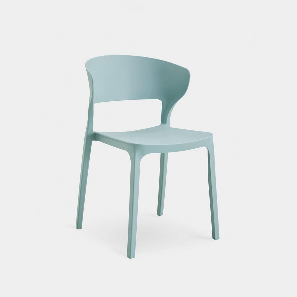 STUHL FÜR DRAUSSEN Serin Grün 48 cm x 76 cm - Grün, Kunststoff (48/76/52cm)