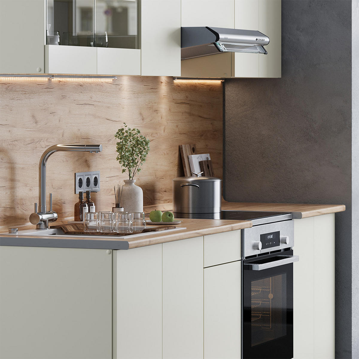 Beige, Holzwerkstoff (240/81.6/60cm) - Vicco