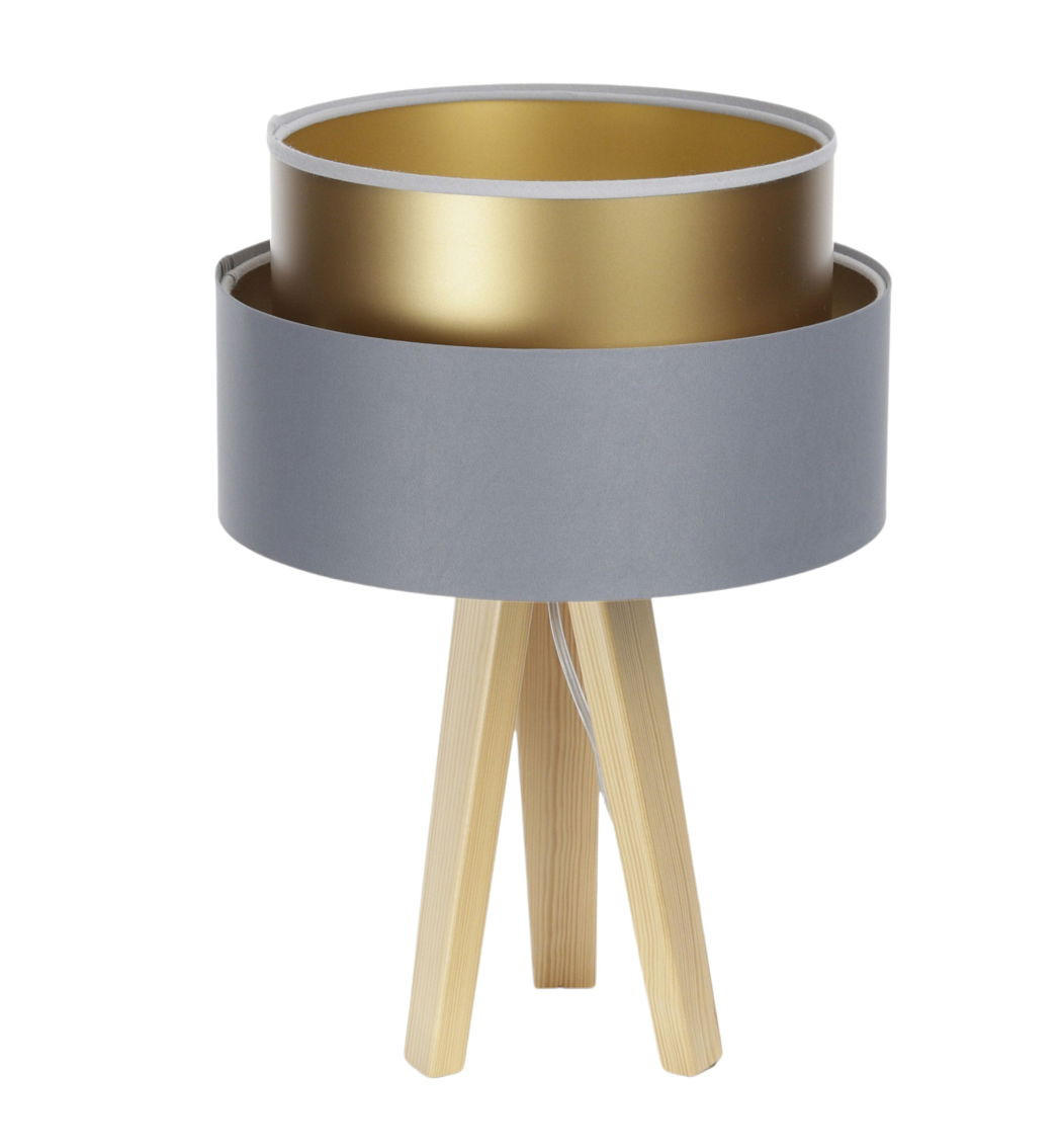 TISCHLAMPE Grau 30/45 cm - Goldfarben, Kunststoff (30/0.7/45cm) - ONZENO