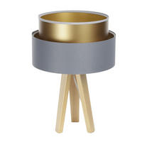 TISCHLAMPE Grau 30/45 cm - Goldfarben, Kunststoff (30/0.7/45cm) - ONZENO