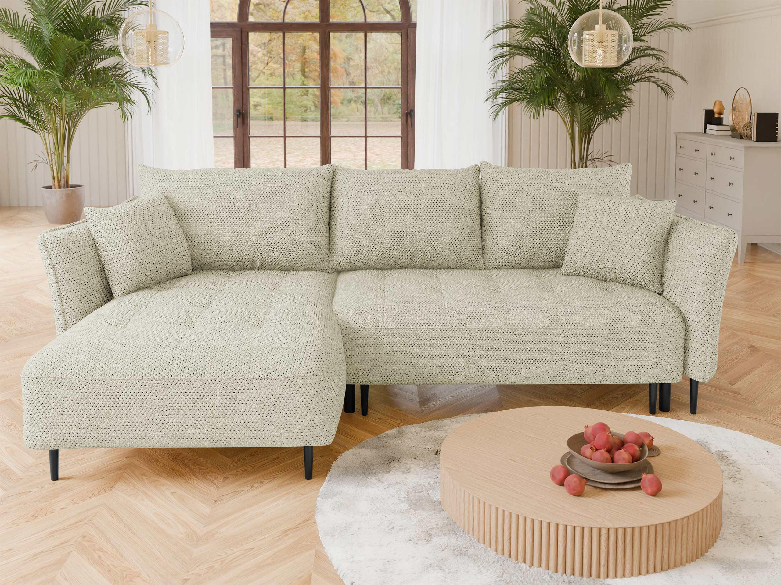Thumbnail - Mirjan24 Ecksofa, Natur, Textil, 5-Sitzer, L-Form,L-Form, 276x158 cm, Wohnzimmer, Sofas & Couches, Wohnlandschaften, Eck...
