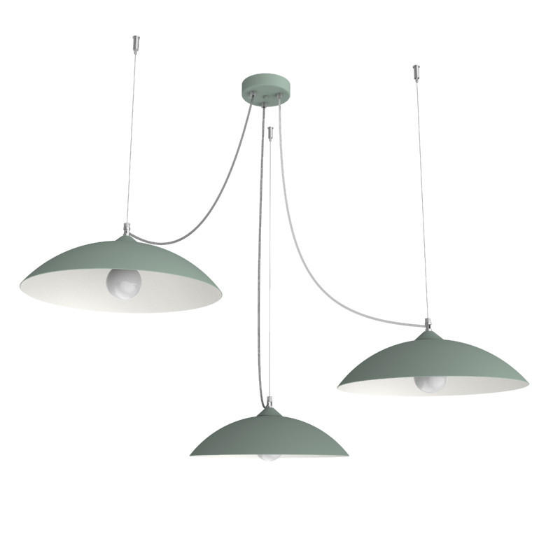 HÄNGELEUCHTE Dream X3 - Grün, Metall (40/40/9cm) - Lumicom