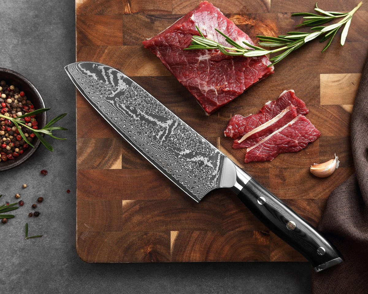 SANTOKUMESSER 18 cm - Schwarz, Metall (30cm) - Wakoli