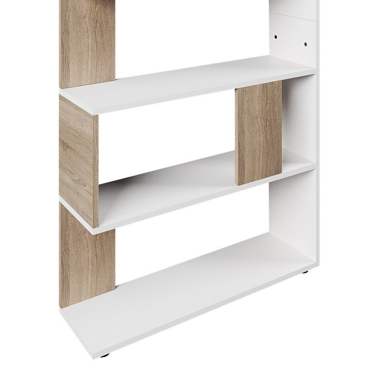 RAUMTEILER Sonoma 80 x 162.6 cm - Weiß/Sonoma Eiche, Holzwerkstoff (80/162.6/23.6cm) - Vicco
