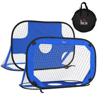 FUSSBALLTOR, Oxford-Gewebe, Blau, 123 x 80 x 80 cm - Blau, Metall (80/123cm) - HOMCOM