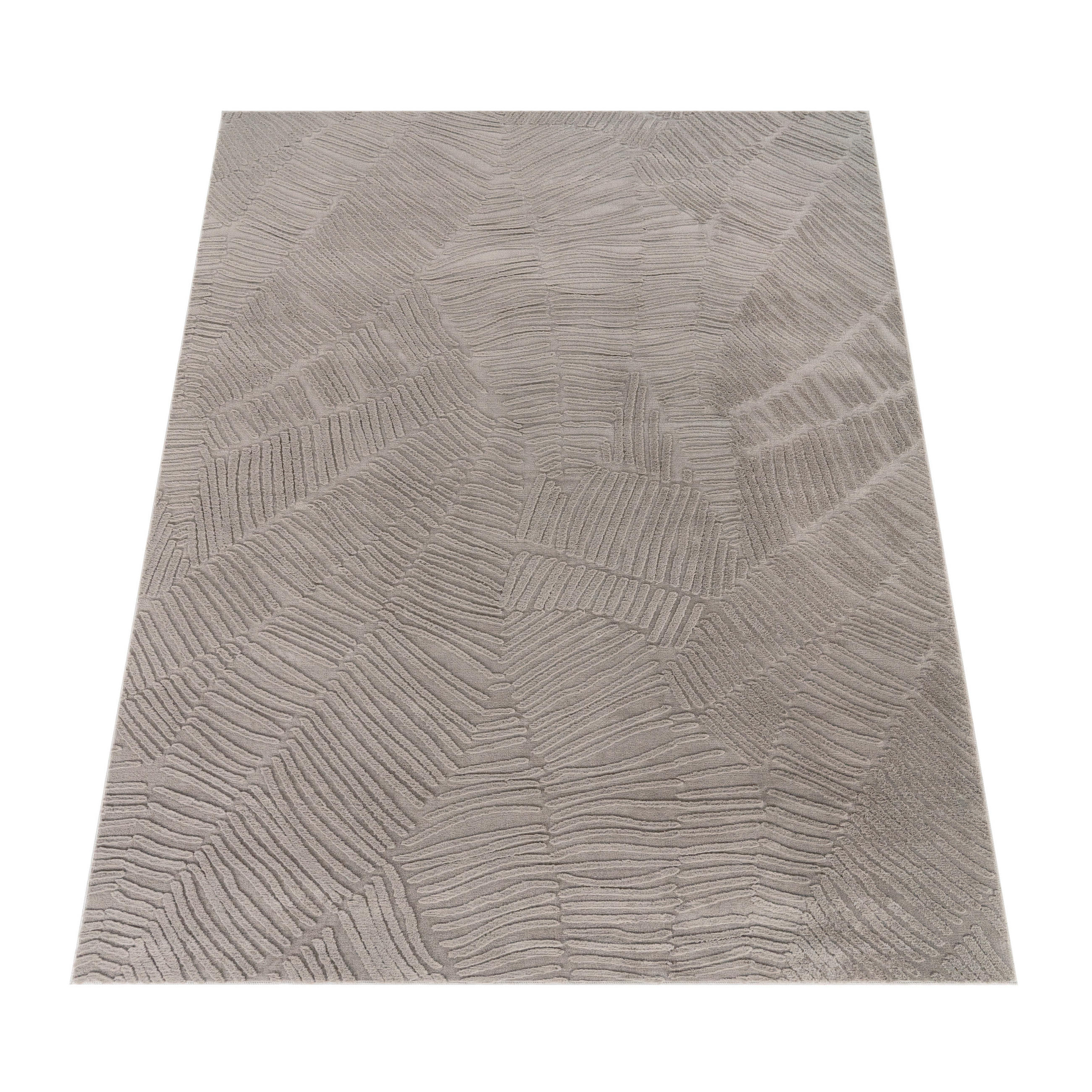 KURZFLORTEPPICH 120/160 cm Lelystad 525 - Grau, Textil (120/160cm) - Paco Home