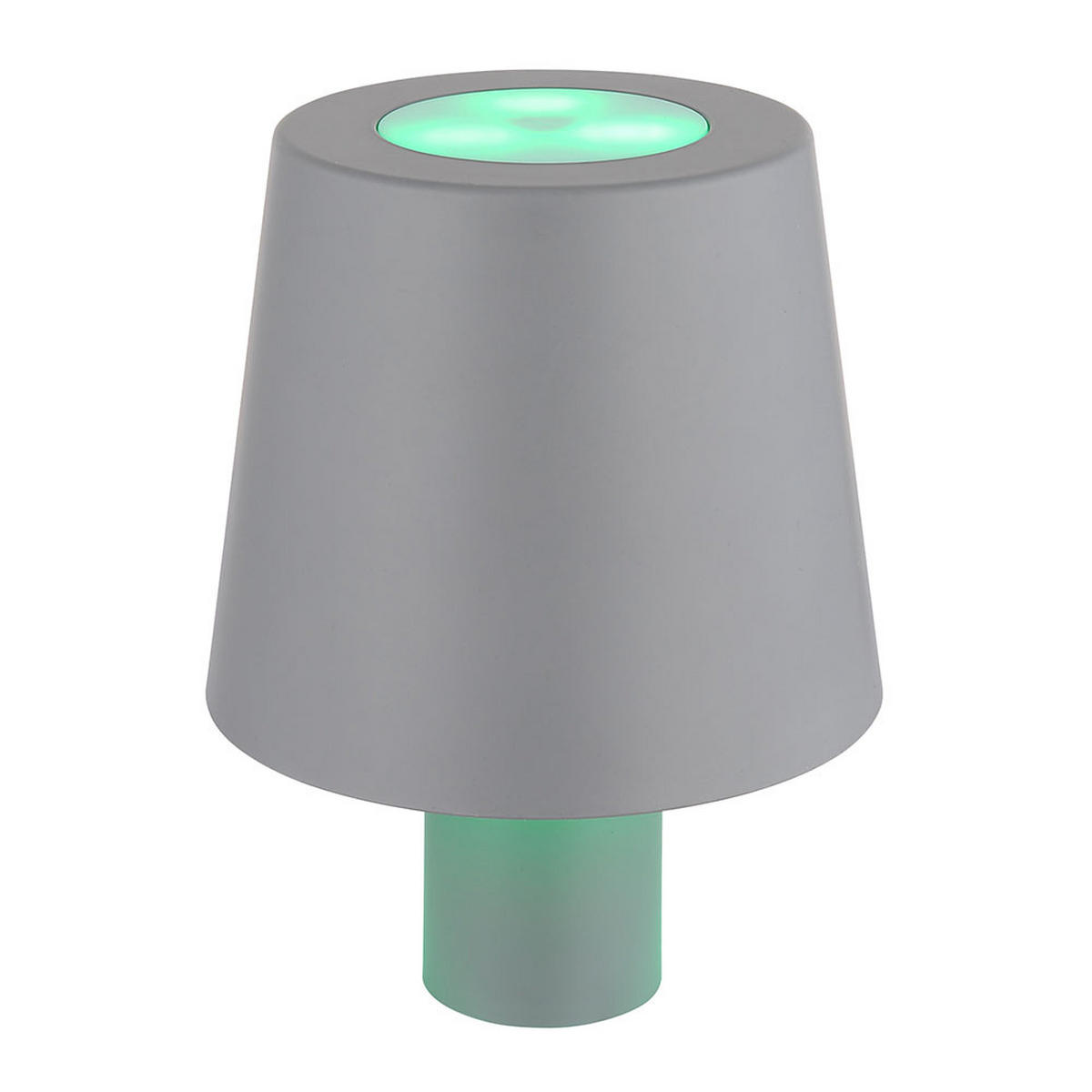 LED TISCHLEUCHTE YARA Grau - Grau, Kunststoff (10.5/10.5/14cm) - Globo Lighting