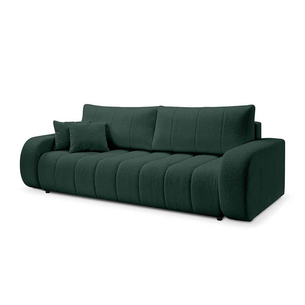 Pillovely Ecksofa Olivgrün 248x88x105 cm