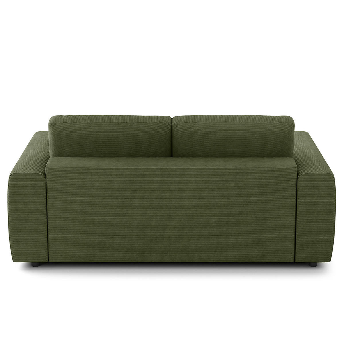 2-SITZER SOFA - Schwarz/Grün, Kunststoff/Textil (182/80/117cm) - home24