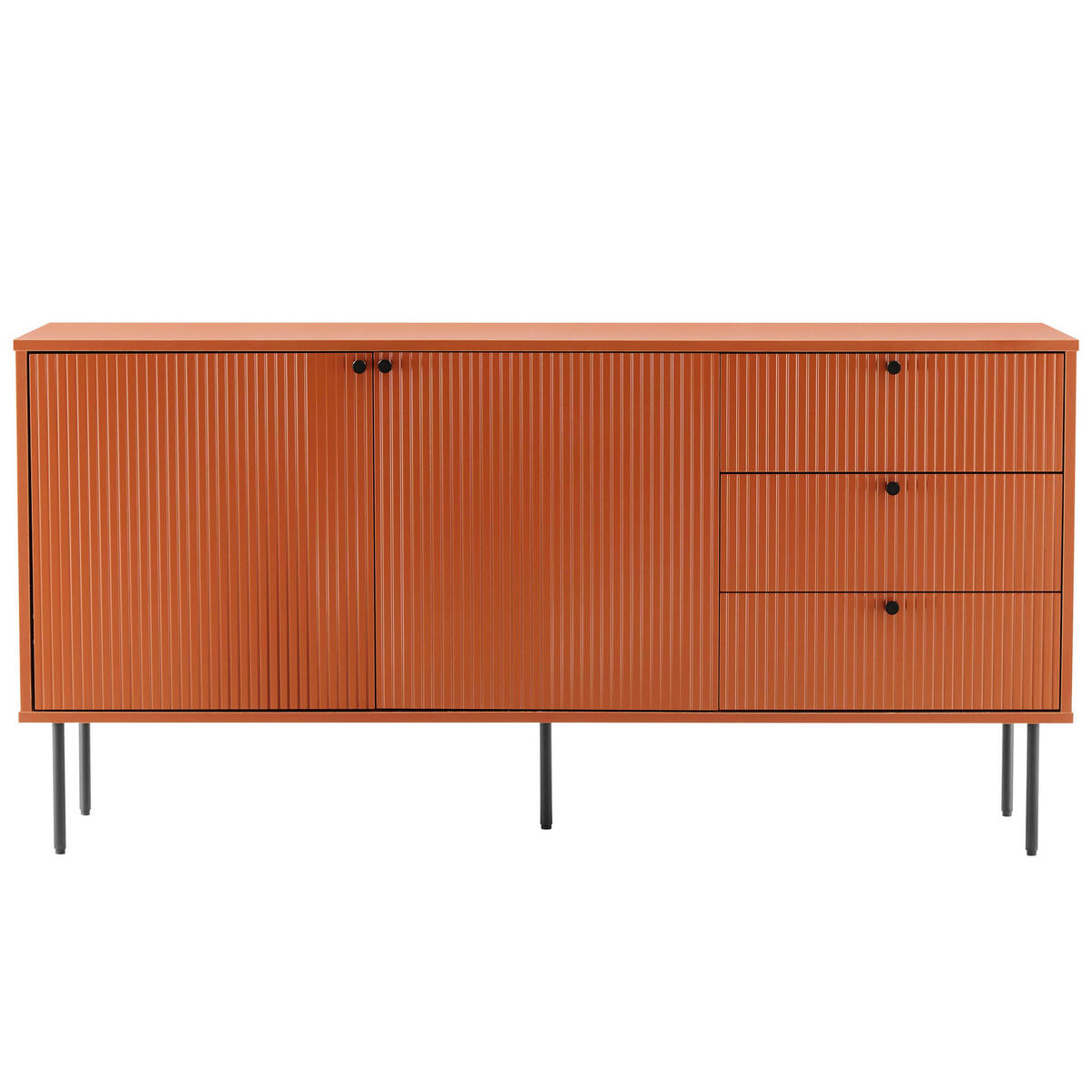 SIDEBOARD 150 cm, Orange - Orange, Holz (40/75/150cm) - Oviala