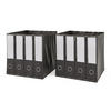 FALTBOX 30 x 30 Schwarz 30 x 30 cm 2er Set - Schwarz, Wellpappe (30/30cm) - Vicco