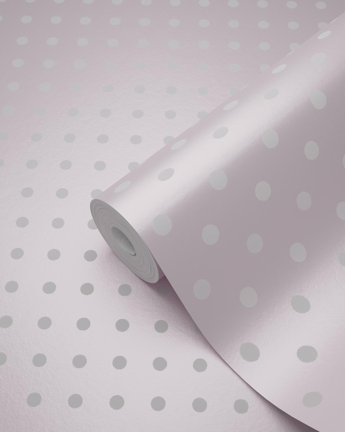 TAPETE Punkte 53 cm x 10.05 m - Pink, Papier (53/1000cm) - Origin Wallcoverings