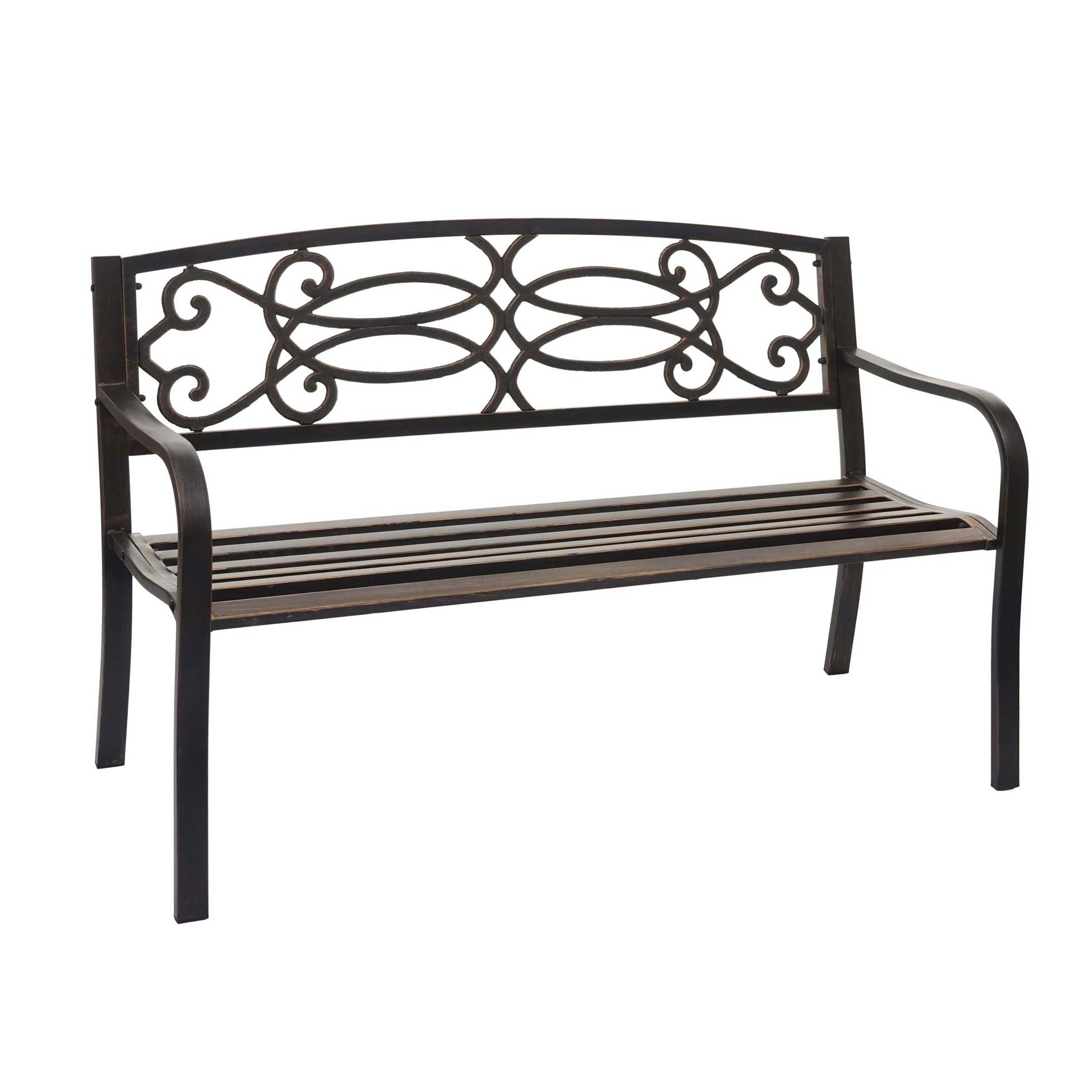 GARTENBANK Bronze - Bronzefarben, Metall (127/87/58cm) - MCW