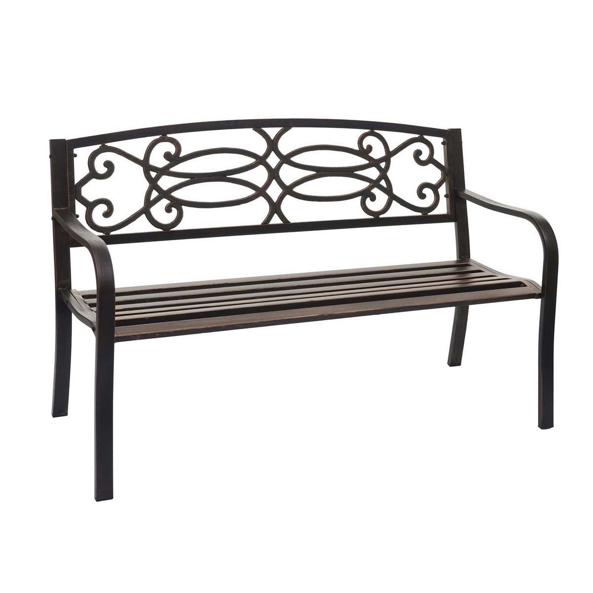 GARTENBANK Bronze - Bronzefarben, Metall (127/87/58cm) - MCW