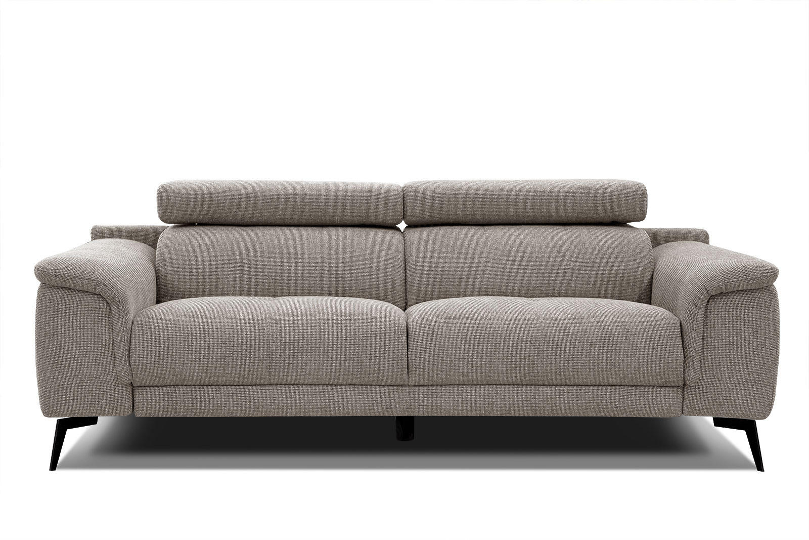 SOFA FIERO 3-Sitzer, taupe - Taupe, Holzwerkstoff/Textil (212/82/103cm) - Courtois Laville