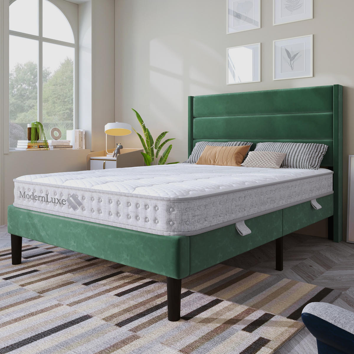 TASCHENFEDERKERNMATRATZE 140/200 cm Weiß H3 - Weiß, Textil (140/200cm) - Oxeza