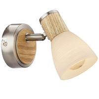 LED WANDLEUCHTE GYLFI Braun Holz - Braun, Holz (8/11/13cm)