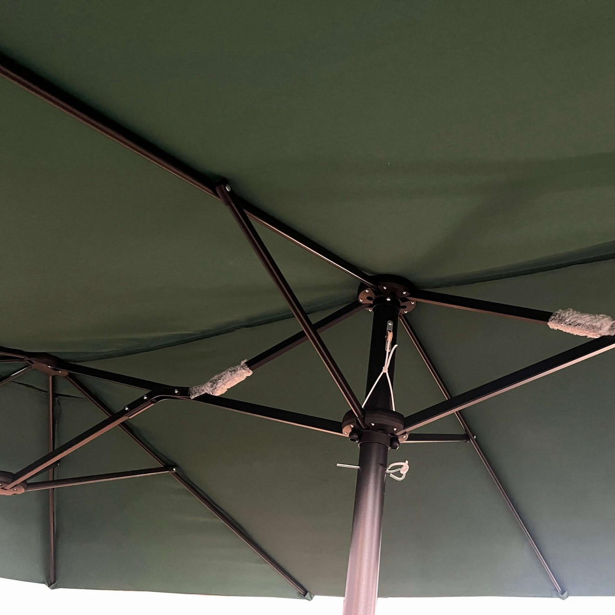 SONNENSCHRIM Grün 245/460 cm - Schwarz/Grün, Metall (460/270cm) - Akord
