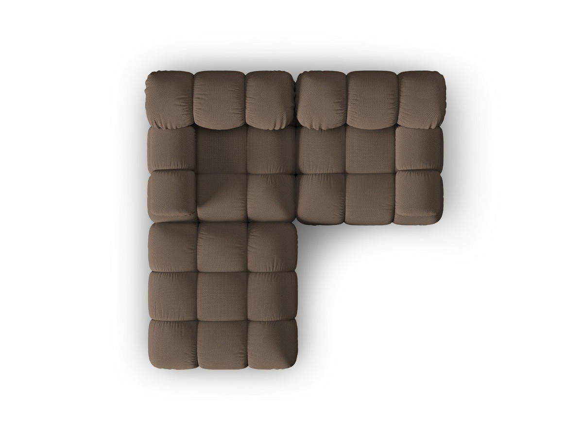 SOFA modular Bellis aus 3D-Stoff braun 3 Sitzplätze - Braun, Textil (188/70/188cm) - Micadoni