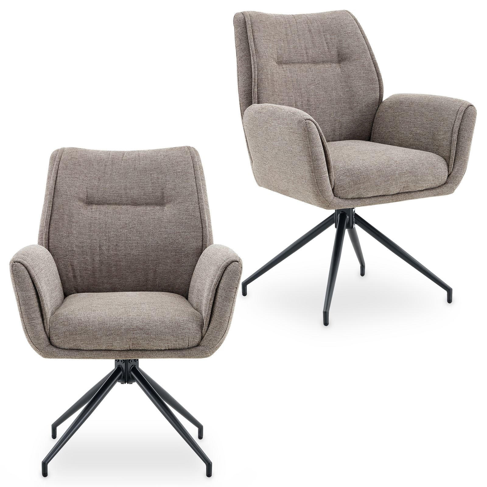 ESSZIMMERSTÜHLE LIRA 2er-Set beige - Beige, Textil (65/88/64cm) - IDIMEX